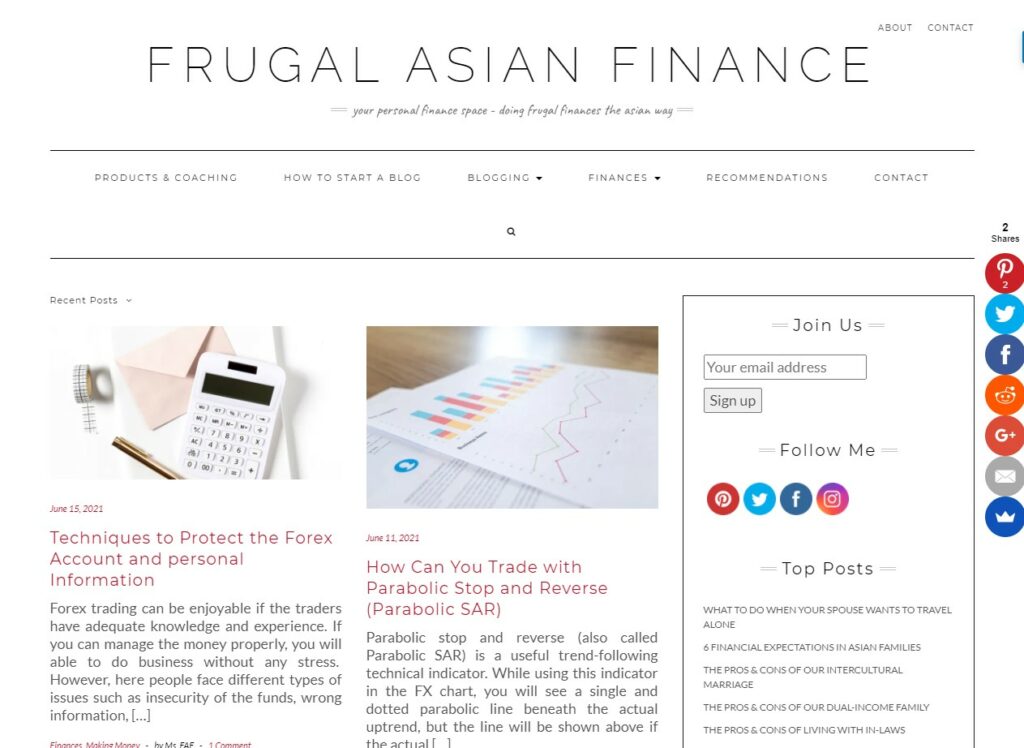Frugal Asian Fina
