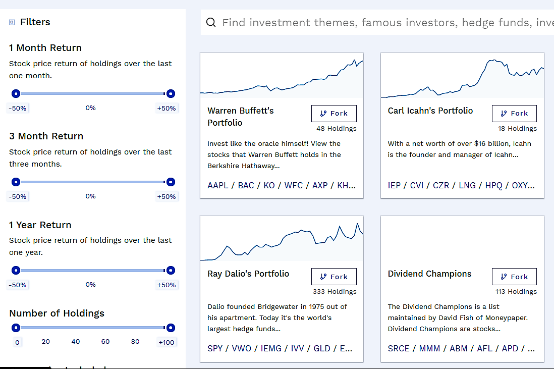 Finbox Ideas section