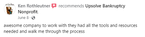 Upsolve Positive Facebook Review