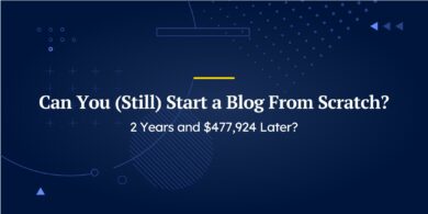 Start a blog from scratch