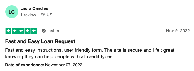 BadCreditLoans.com Trustpilot Review