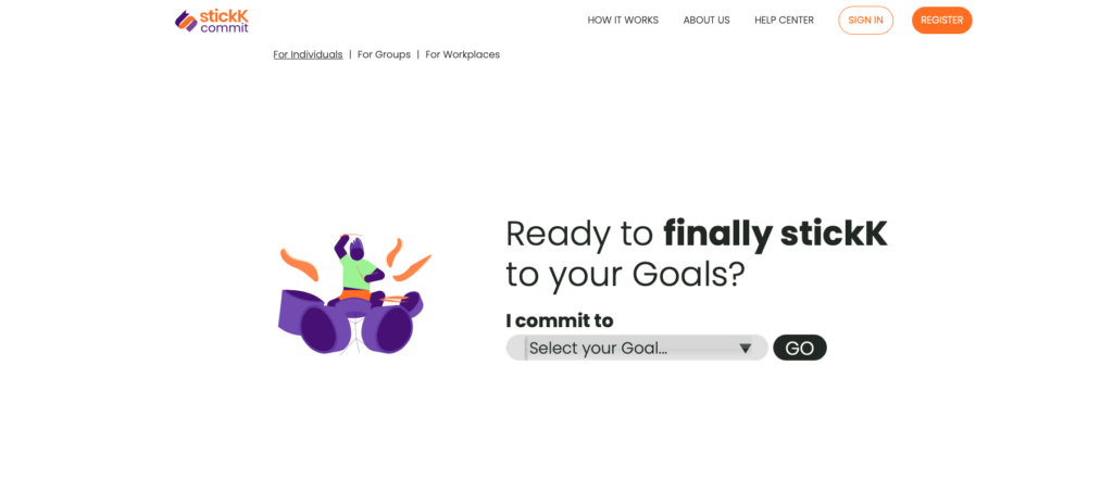 StickK homepage