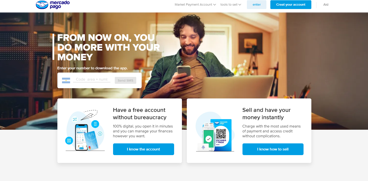 Mercado Pago homepage