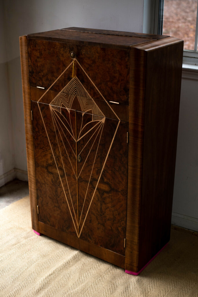 refurbished bar cabinet