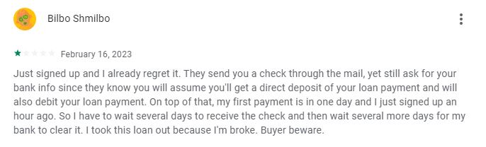Cheese negative customer review