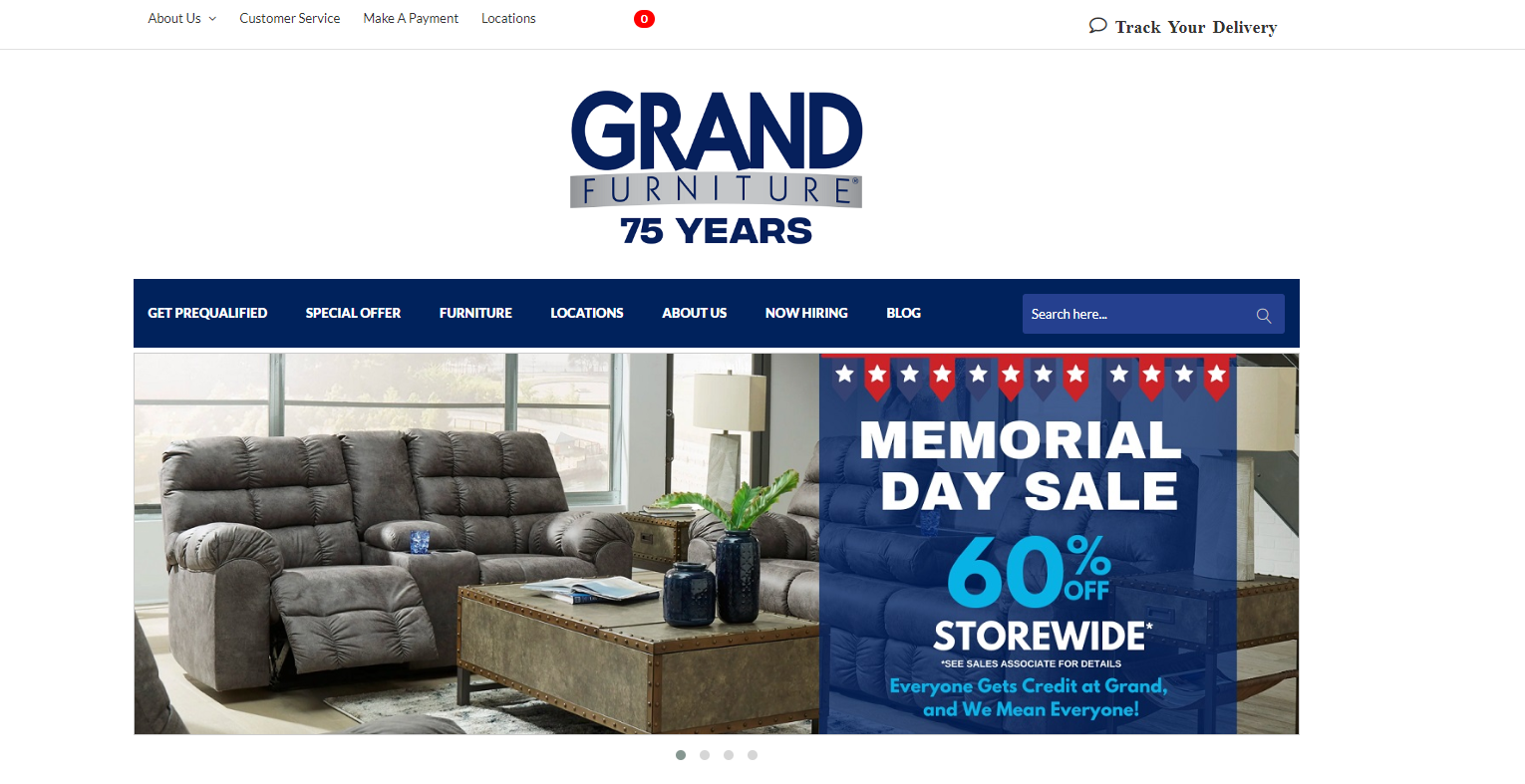 Grand Furniture - homepage