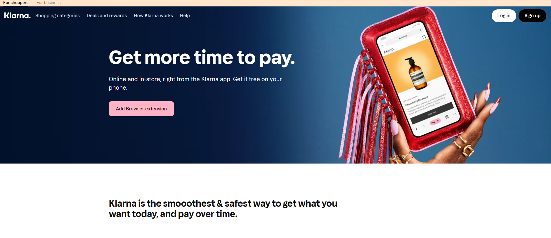 Klarna - What is Klarna page