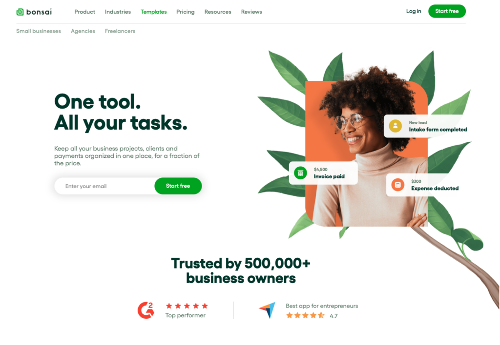 Bonsai home page