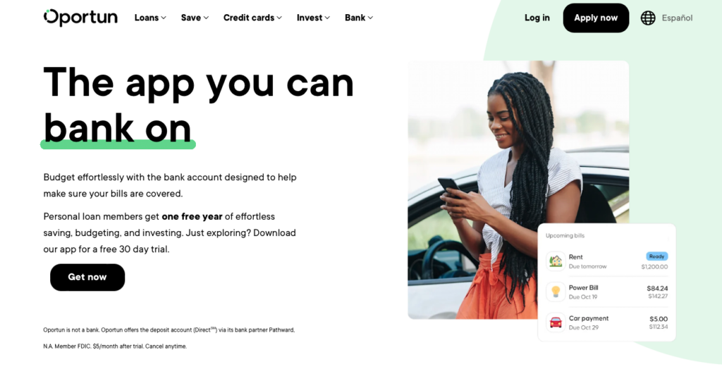 Oportun Homepage