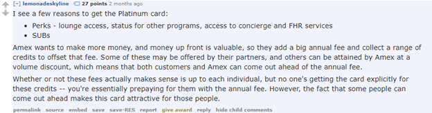 American Express Platinum - Reddit