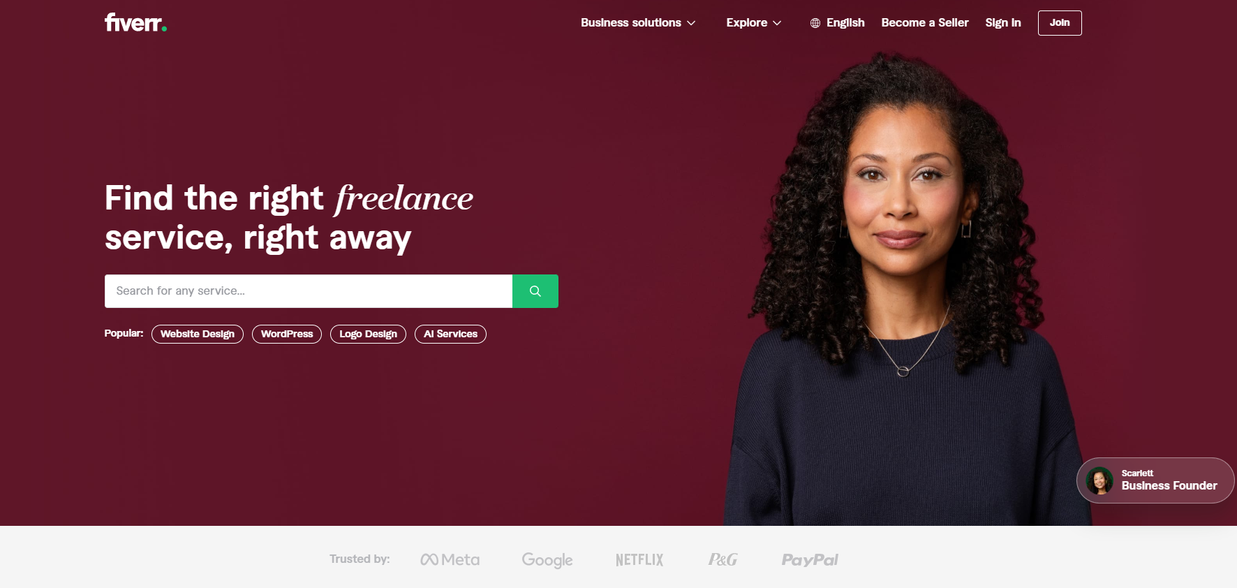 Best Money-Making Apps: Fiver Homepage