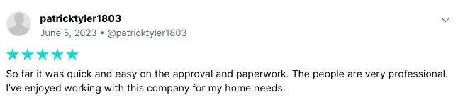 Esusu Rent’s positive customer review