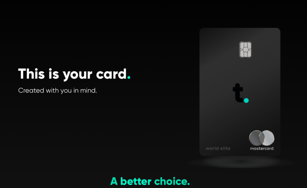 Tomo credit card homepage
