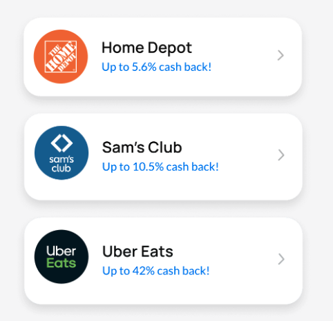 Sesame Cash cash back merchants