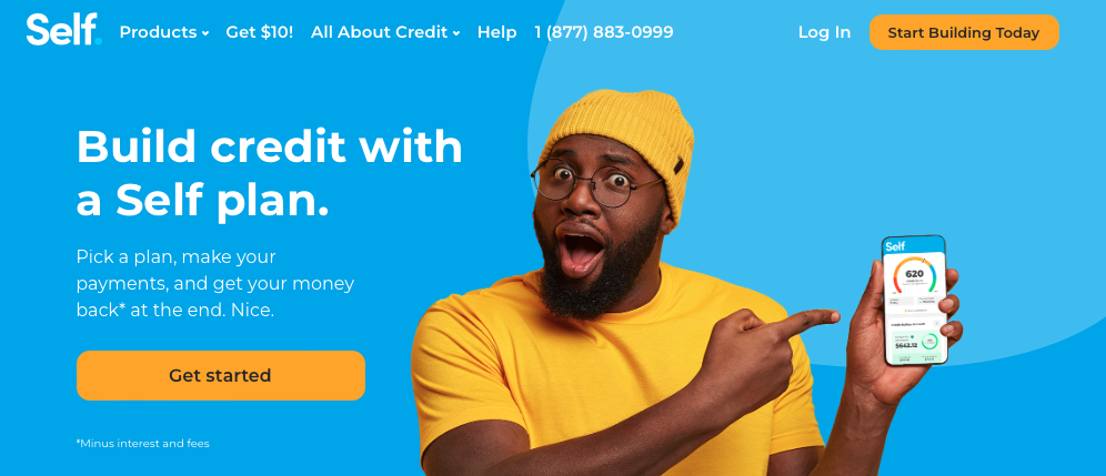 Self Credit Builder Loan homepage